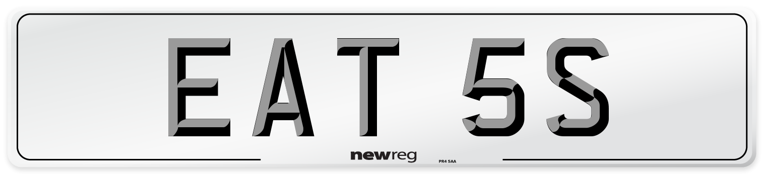 EAT 5S Number Plate from New Reg